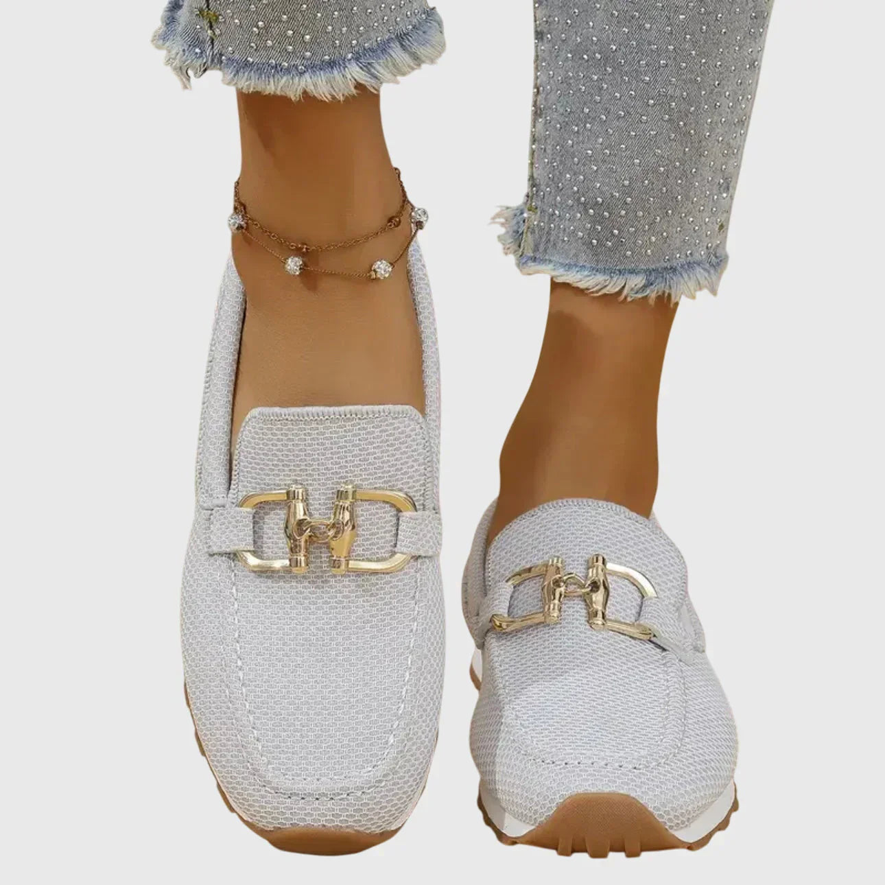 Éva | Mokasyny z siateczki „Élégance”