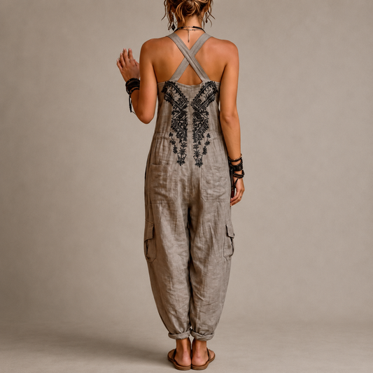 Astrid | Haftowany Kombinezon w Stylu Boho