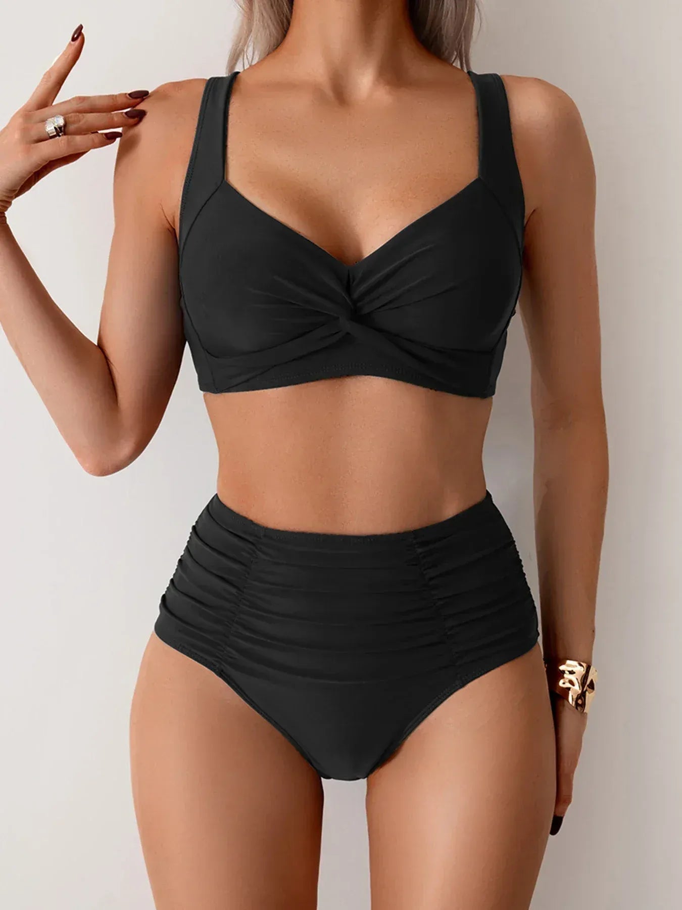Bikini modelujące sylwetkę z wysokim stanem Sofia
