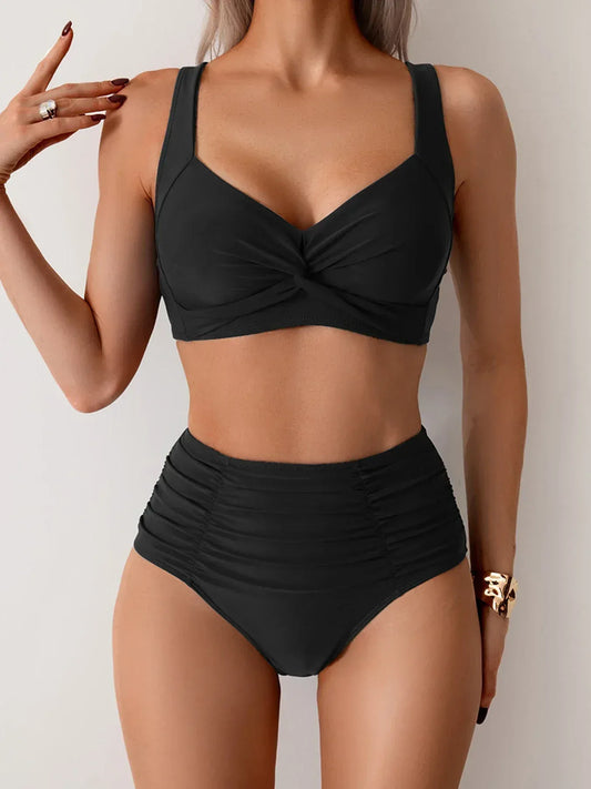 Bikini modelujące sylwetkę z wysokim stanem Sofia